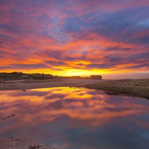 Sunrise at Bombo Beach